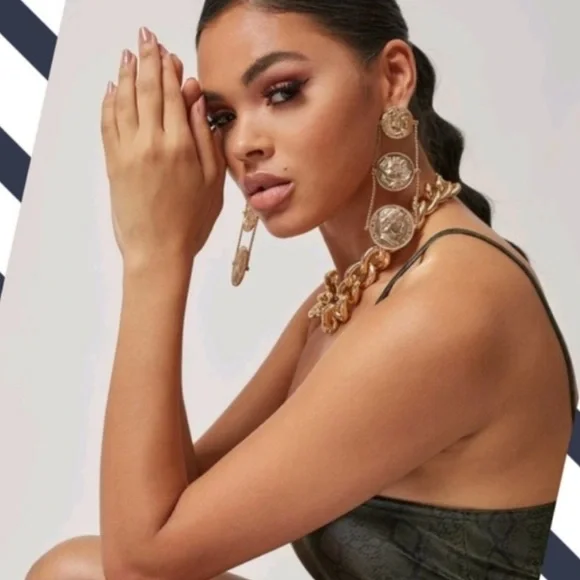 This Stunning Zara's Coins Earrings - Picture 4 of 7